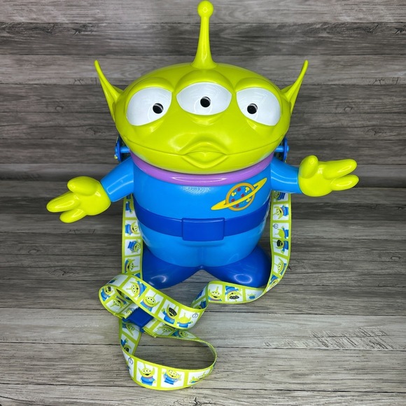 Disney Other - Disney Parks Toy Story Alien Popcorn Bucket w/ Strap Souvenir Pizza Planet Pixar